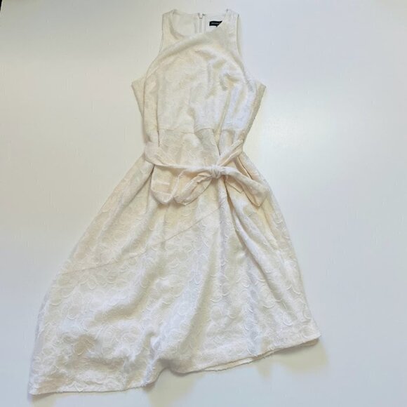 NWT Banana Republic Dress Floral Asymmetrical Fit Flare Wedding Party Texture 2 - Picture 3 of 12